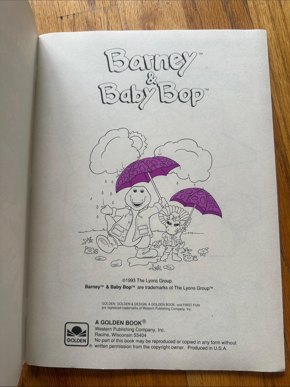 Vintage Barney & Baby Bop Coloring & Activity Books - Blue, Green, Purple - Picture 6 of 9